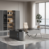 Meubles de bureau de direction modernes, table de direction, bureau de PDG, chaise de patron, bureau de direction, bureau de patron