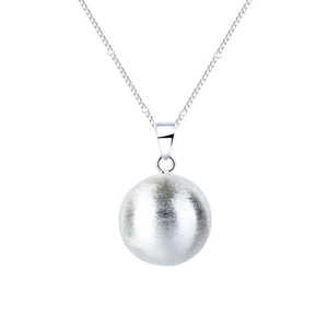 Mode gros rond brossage femmes bijoux personnalisé bébé pendentif argent <span class=keywords><strong>Bola</strong></span> <span class=keywords><strong>grossesse</strong></span> collier <span class=keywords><strong>Bola</strong></span> <span class=keywords><strong>de</strong></span> <span class=keywords><strong>Grossesse</strong></span> - Product Image 6