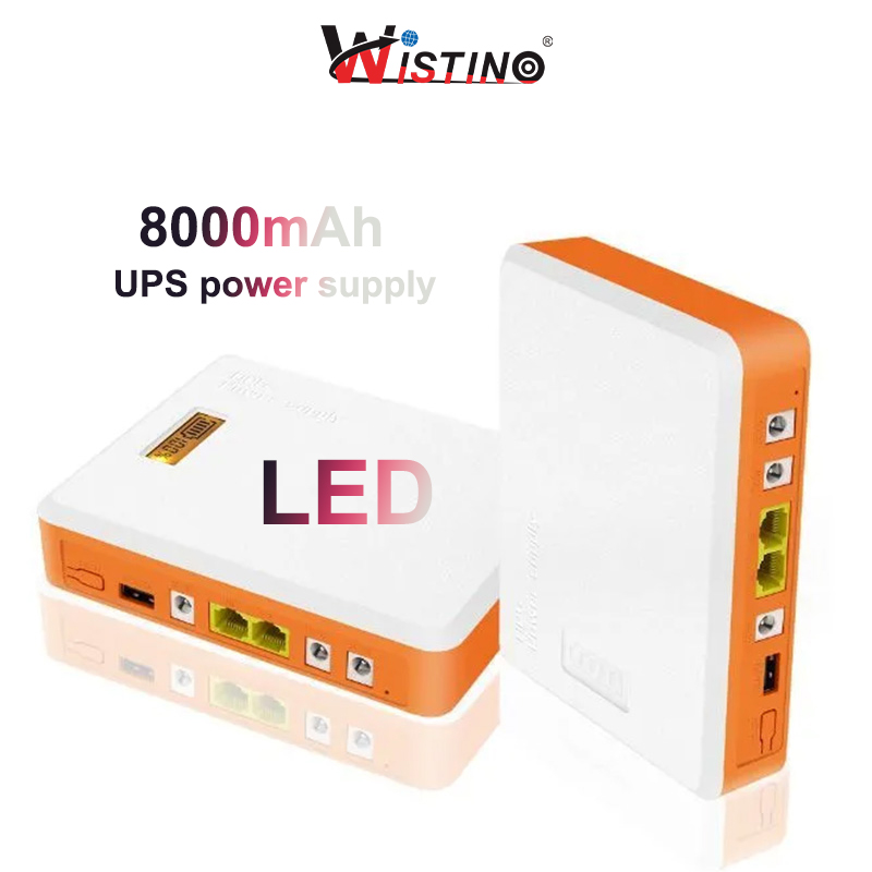 Wistino 12V9V5V маршрутизатор мини-источник постоянного тока, источник бесперебойного питания, аккумулятор 8000 мА · ч, аккумулятор 12 В