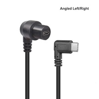 Câble USB C mâle à femelle à montage sur panneau à 90 degrés avec couvercle étanche Câble d'extension USB C à angle droit haut bas gauche