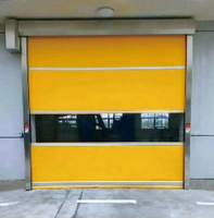 Porte d'atelier à grande vitesse personnalisée Porte de volet roulant en PVC Porte de volet roulant en PVC électrique avec résistance au rebond