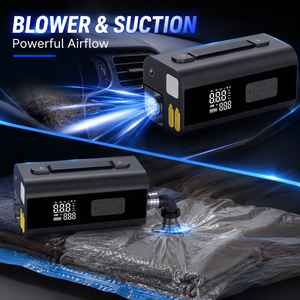 Démarreur de batterie de voiture portable 2000A avec batterie au lithium, double cylindre, gonfleur de pneus et ABS - Product Image 4