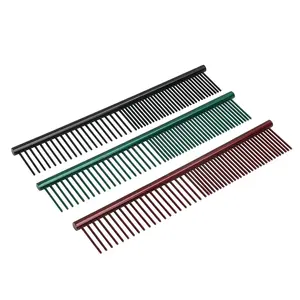 Melhor Metal Pet Dog Hair Flea Comb,Cheap Dog Aço inoxidável Pet Grooming Piolhos Comb para Cães