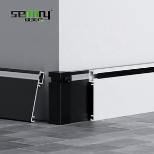 Plinthe murale en alliage d'aluminium <span class=keywords><strong>de</strong></span> conception moderne avec éclairage LED pour escalier, <span class=keywords><strong>couloir</strong></span>, éclairage <span class=keywords><strong>de</strong></span> carrelage mural - Product Image 2