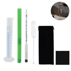 Kit de mesure en verre de 0 à 100 degrés avec tasse à mesurer de 100 ml, pour la distillation de vin, de whisky, de bière - Product Image 1