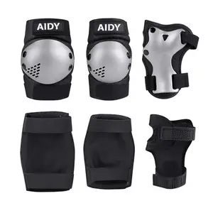Professional Elbow Knee Pads Wristguard Skateboard Bicycle E Scooter Protective Gear For Kid And Adult Outdoor Sports