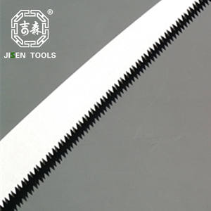 Scie à main Jisen Tools en acier à haute teneur en carbone, à trois dents, pour arbres fruitiers et jeunes plants, manche en plastique, scie de jardin manuelle - Product Image 1