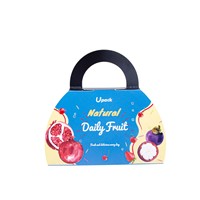 Boîte d'emballage personnalisée en gros pour légumes, plateau en papier kraft pour fruits
