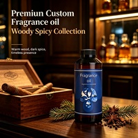 Huile parfumée Signature Terre Woody Spicy pour diffuseur de salon de cigares et bar à whisky, parfum épicé chaud et sombre, personnalisable, en stock