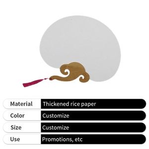 พัดกระดาษพิมพ์โลโก้ส่งเสริมการขาย พกพาสะดวกสำหรับธุรกิจ - Product Image 2