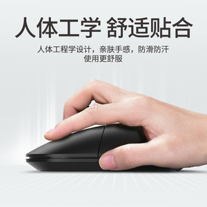Thinkplus M50 Wireless Mouse 2.4G 3 Buttons Photoelectric For Laptop <b>Desktop</b> Office Use - Product Image 3
