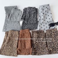 Vente en gros – Nouveauté Automne 2026 – Pantalon évasé léopard tendance pour filles – 7 couleurs