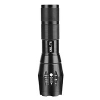 Lampe torche rechargeable portable en alliage d'aluminium XML T6 super lumineuse haute puissance, étanche IP65, zoomable, 800 lumens