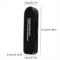 Lector SD de tarjetas de memoria 4 en 1 para IP Android PC Cámara Tipo C Usb C Android Phone TF CardReader