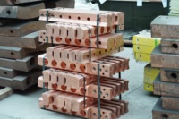 Pièces conductrices gauche et droite en cuivre YUYOU, transmission de courant stable pour four de fusion