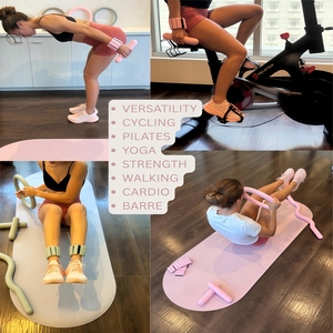 CZFIT Pilates Accessories Silicone <b>Dumbbells</b> Beam Ankle <b>Weights</b> Women Pilates Ring Circle Chocolate Brown Pilates Power Kit - Product Image 5