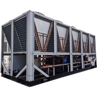 Système de refroidisseur industriel automatique à air comprimé de 120 tonnes, compresseur à vis semi-hermétique écologique à haute efficacité avec PLC