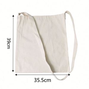 Bolsa de Mensajero de Lona de Algodón Natural Sublimada Personalizada de 16oz/12oz para Mujer, en Oferta - Product Image 2