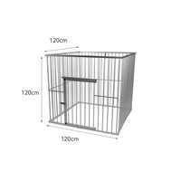 Cage de transport 6-en-1 en alliage d'aluminium pour chiens - Chariot professionnel pliable pour animaux de compagnie, table de toilettage et chariot de transport pour l'entraînement et les expositions