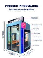 Cabine de karaoké commerciale JFP en libre-service pour 2 à 4 joueurs, cabine KTV insonorisée à monnayeur pour centre commercial et salle de jeux