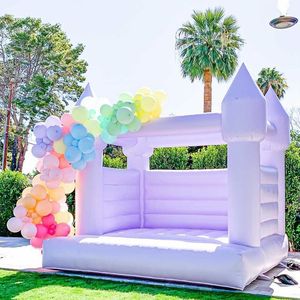 Château gonflable commercial <span class=keywords><strong>de</strong></span> luxe blanc pour location <span class=keywords><strong>de</strong></span> jeux gonflables, prix usine, Moonwalk - Product Image 4