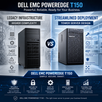 Servidor en Torre Dell T150, Intel Xeon E-2300, Almacenamiento en Red y Computadora para Alojamiento Web