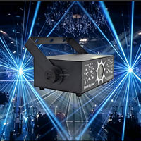 Laser à faisceau ventilateur RGB activé par le son et DMX512 GLITTERFIRE avec motifs dynamiques pour scène DJ, soirées disco et spectacles en boîte de nuit