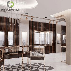 Conception de décoration intérieure pour kiosque de bijouterie en centre commercial, comptoir d'exposition de bijouterie, mobilier de magasin, prix direct usine Chine - Product Image 6