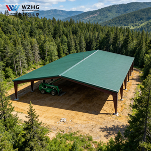 Hangar industriel en acier à grande portée, résistant aux séismes et à haute capacité de charge, durée de vie de 50 ans, certifié ISO9001 pour centre de distribution - Product Image 1