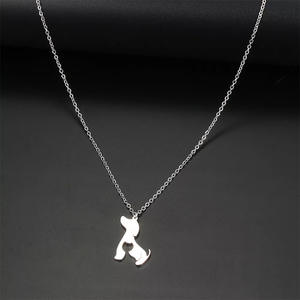 Perhiasan Fashion kalung hewan baja tahan karat, liontin anjing kalung liontin kucing berongga kustom - Product Image 4