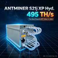 Bitmain Antminer S21j XP Hyd. Machine de minage de Bitcoin ASIC SHA-256 à haute efficacité 495T 5940W avec refroidissement par eau 12J/TH