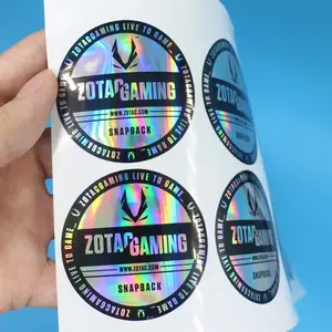100 Buyers Custom Sticker White Waterproof PVC Vinyl Clear Glitter Anime Stickers Hologram Holographic Sticker