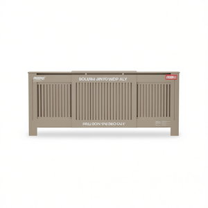 Cache-radiateur Erodwi 80,71 x 8,07 x 32,09 pouces en plastique, accessoire de mobilier en 2 pièces - Product Image 1