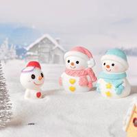 Figurines en résine de Père Noël et bonhomme de neige CHENXI, décorations artistiques personnalisées pour mini-jardin et maison de poupée 3D
