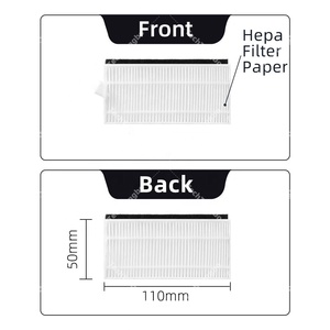 Kit compatible avec NetBot S15 <span class=keywords><strong>Neatsvor</strong></span> X500 Tesvor X500 Pro /X520 /M1/M2 Rouleau principal Brosse latérale Filtre HEPA Chiffon de nettoyage Pièces - Product Image 4