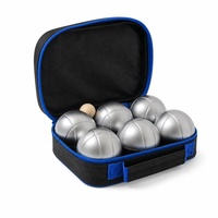Ensemble de boules de pétanque ZQURE en argent mat, 6 boules de 73 mm, kit complet, outil de mesure Jack, sac de transport, garantie de 2 ans, sports de plein air