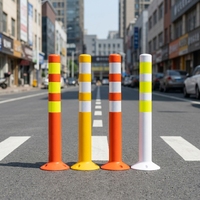Delineateur routier réfléchissant haute intensité en PE souple et économique pour zone de construction de grande surface
