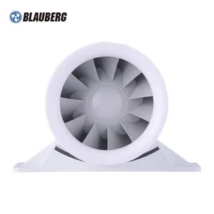 Customized Logo Brand 5 Inch Mixed Flow Inline Duct Fan Air Extractor Low Noise Grow Tent Hydroponic Mix Flow Duct Fan