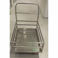 Chariot de transfert électrique en acier inoxydable robuste avec moteur et pompe, rotation à 360°, télécommande, 12 m, 3 kW, portatif