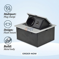 Factory Price Desktop Pop-Up Conference Custom Tabletop Socket with USB Ports 16A IP44 for Home Use