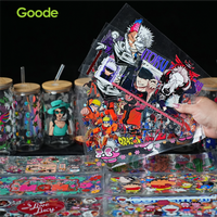 Goode Wholesale Gobelet 16oz Étanche Écologique Marque de Luxe Tendance Dessin Animé Chinois Labubu UV DTF pour Décorations de Tasses
