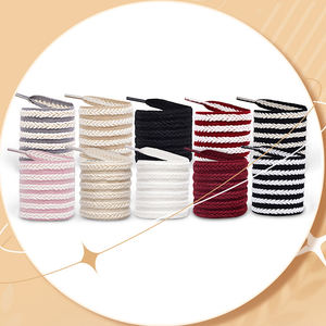 Lacets en coton à chevrons multicolores de <span class=keywords><strong>1</strong></span>.5cm de large Af Sb Dunks <span class=keywords><strong>Low</strong></span> High Sneakers Flat Shoe Lacets - Product Image 4