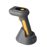 Escáner de Código de Barras Industrial Inalámbrico Portátil con Base, Lector QR Resistente CMOS, Batería de 5000mAh para Almacén, Biblioteca, Supermercado