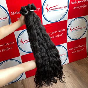 Extensiones de cabello de trama ondulada Natural de verano 2025 más vendidas, cabello humano vietnamita 100% con precio al por mayor - Product Image 1