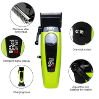 Tondeuse à cheveux professionnelle MRY, moteur à rotor externe, couple puissant, faible vibration, sans fil, kit de coupe de cheveux pour hommes