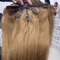 Ekstensi Rambut Asli Manusia Grosir, Rambut Virgin Remy, Model Spider Clip dan Octopus Clip