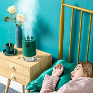 Ventiladores de Aire con Humidificador Ultrasónico Recargable, Ventiladores de Mesa con Doble Orificio de Pulverización - Product Image 5