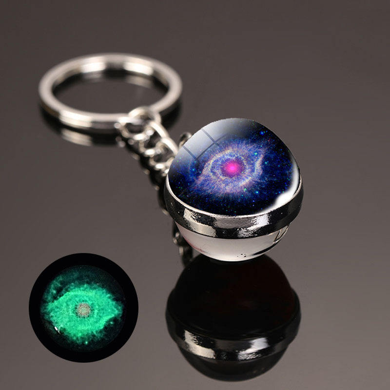 Luminous Galaxy Nebula Earth Cosmic Sun Jewelry Glass Ball
