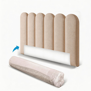 Tête de lit rembourrée en tissu chenille, compressée et enroulable, vente en gros - Product Image 3