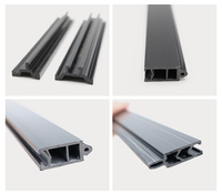 Profil d'isolateur de profil d'extrusion d'isolation thermique en plastique de PVC pour le système de mur rideau de façades en aluminium